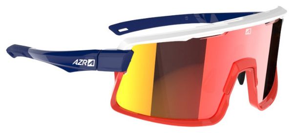 Lunettes Azr Pro Road RX France Bleu Blanc Rouge - Verres Rouge