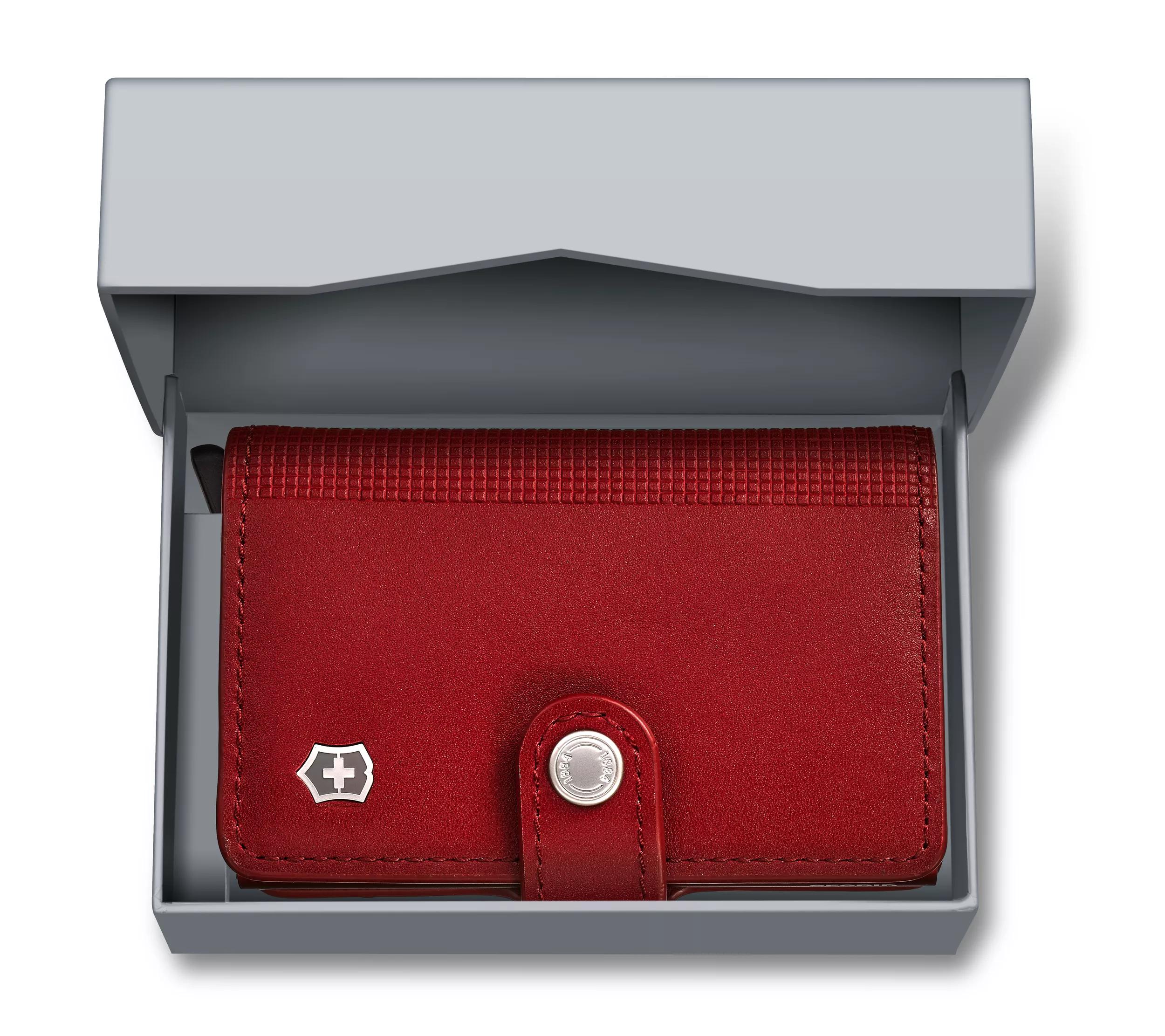 Altius Secrid Leather Card Wallet-rot