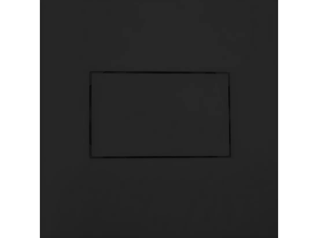Receveur de douche 70 x 90 cm extra plat PIATTO en SoliCast® surface ardoisée noir
