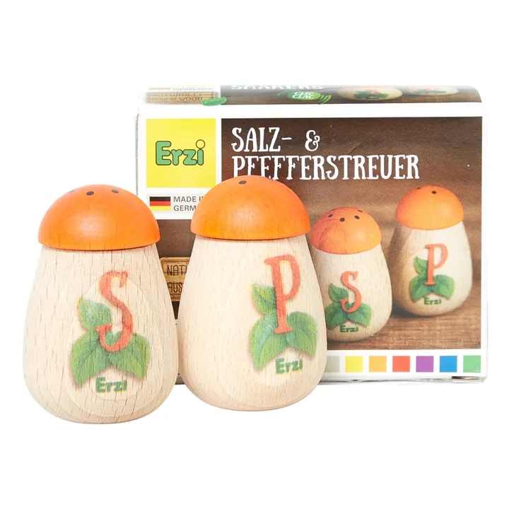 Erzi Salière et poivrier à jouer en bois