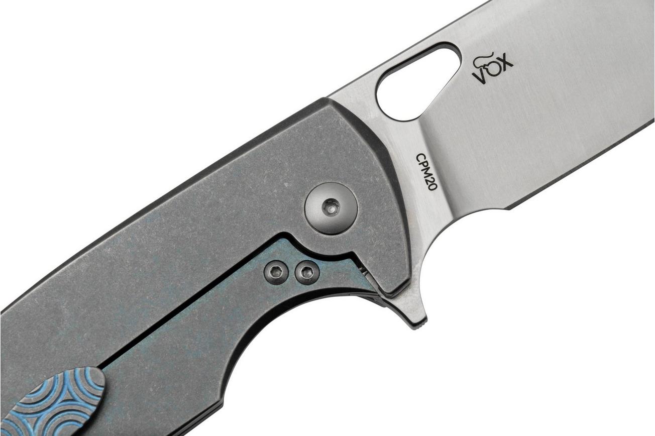 Viper Kyomi V5933RBL, CPM 20CV Satin Blue Titanium Circle, zakmes