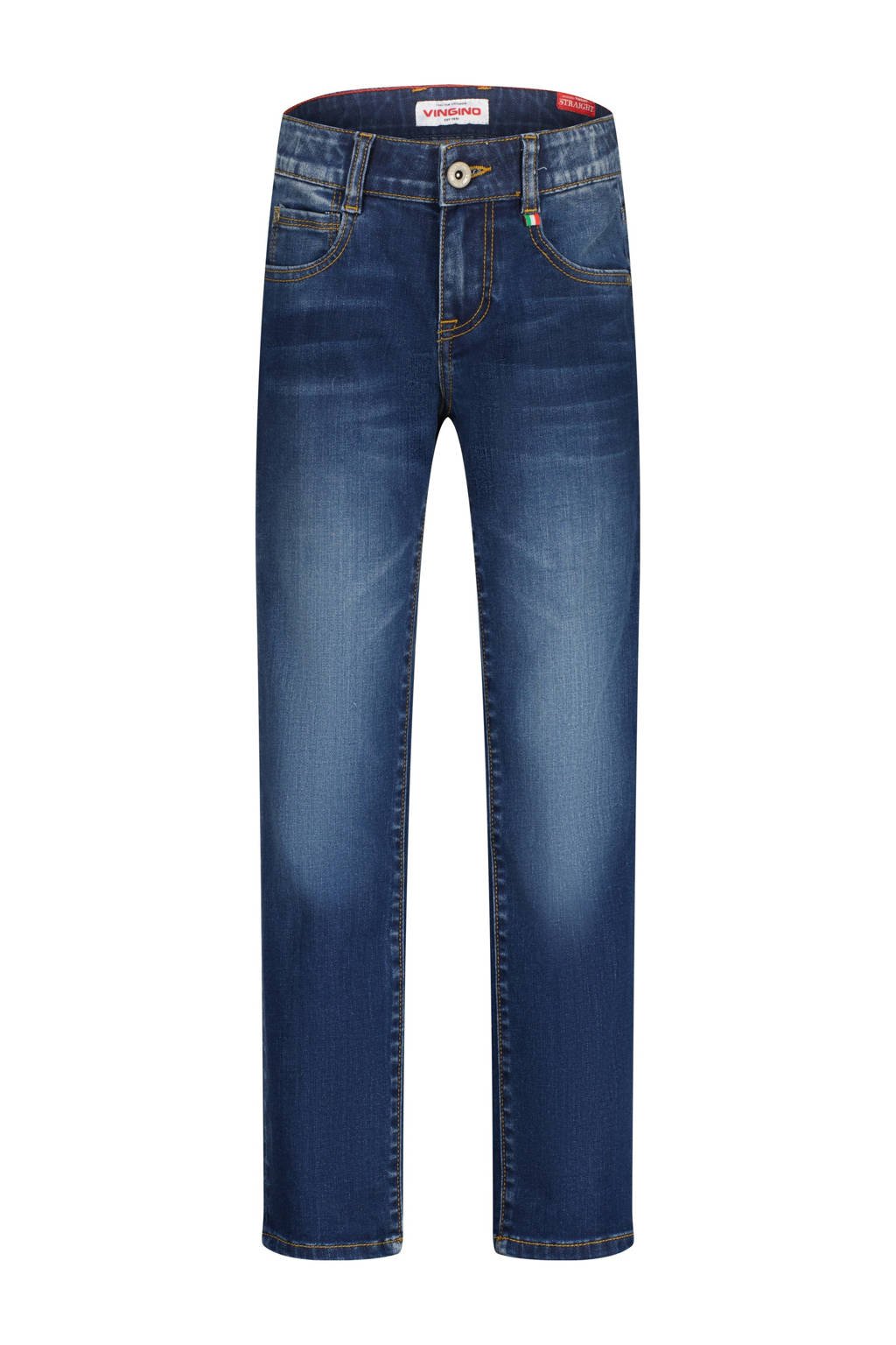 Vingino straight leg jeans Paolo mid blue wash