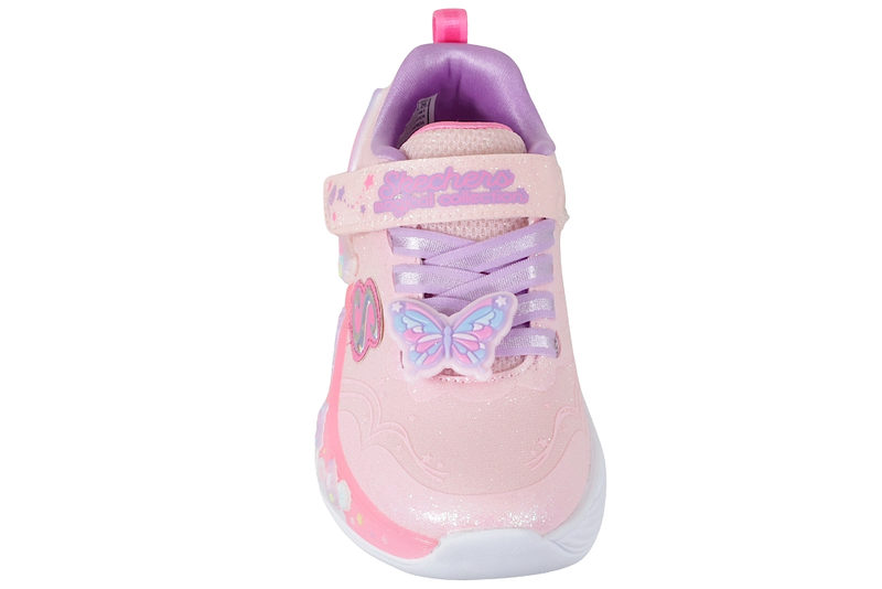SKECHERS S LIGHTS - BUTTERFLY BLISS PINK GLITTER SHOE