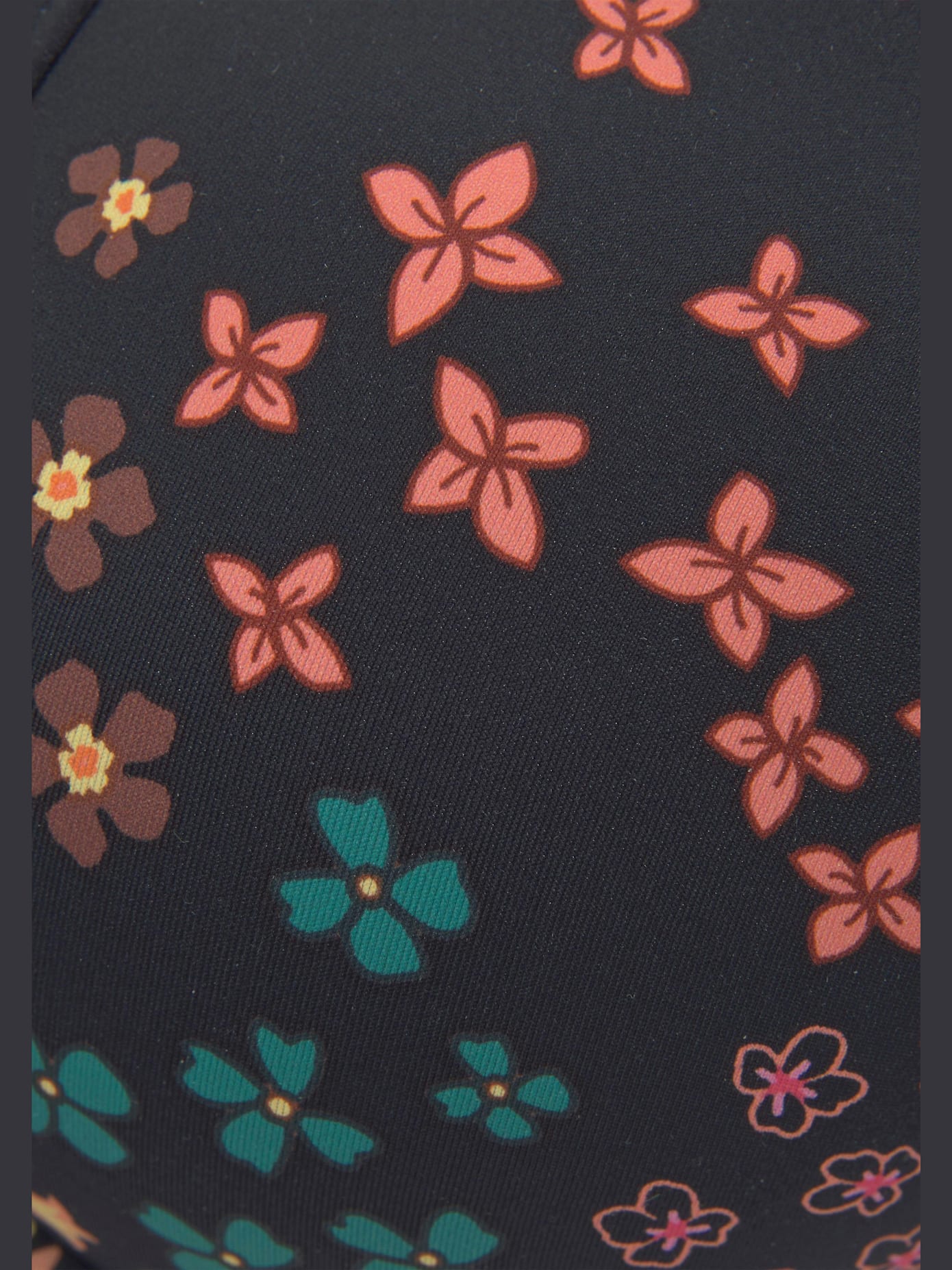 Haut de bikini push-up imprimé floral moderne