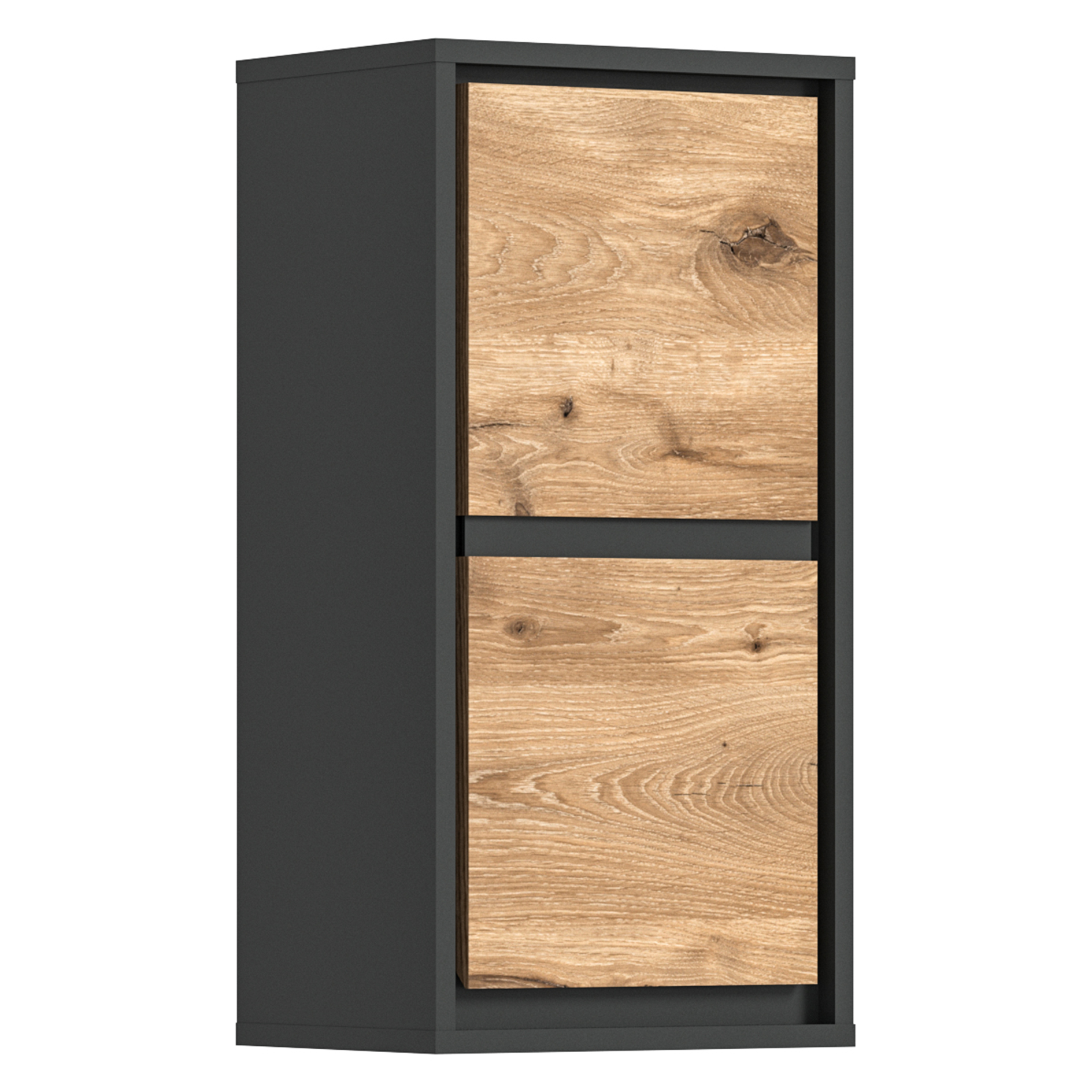 Hängeschrank JARU - Nox Oak - anthrazit - 35 cm breit