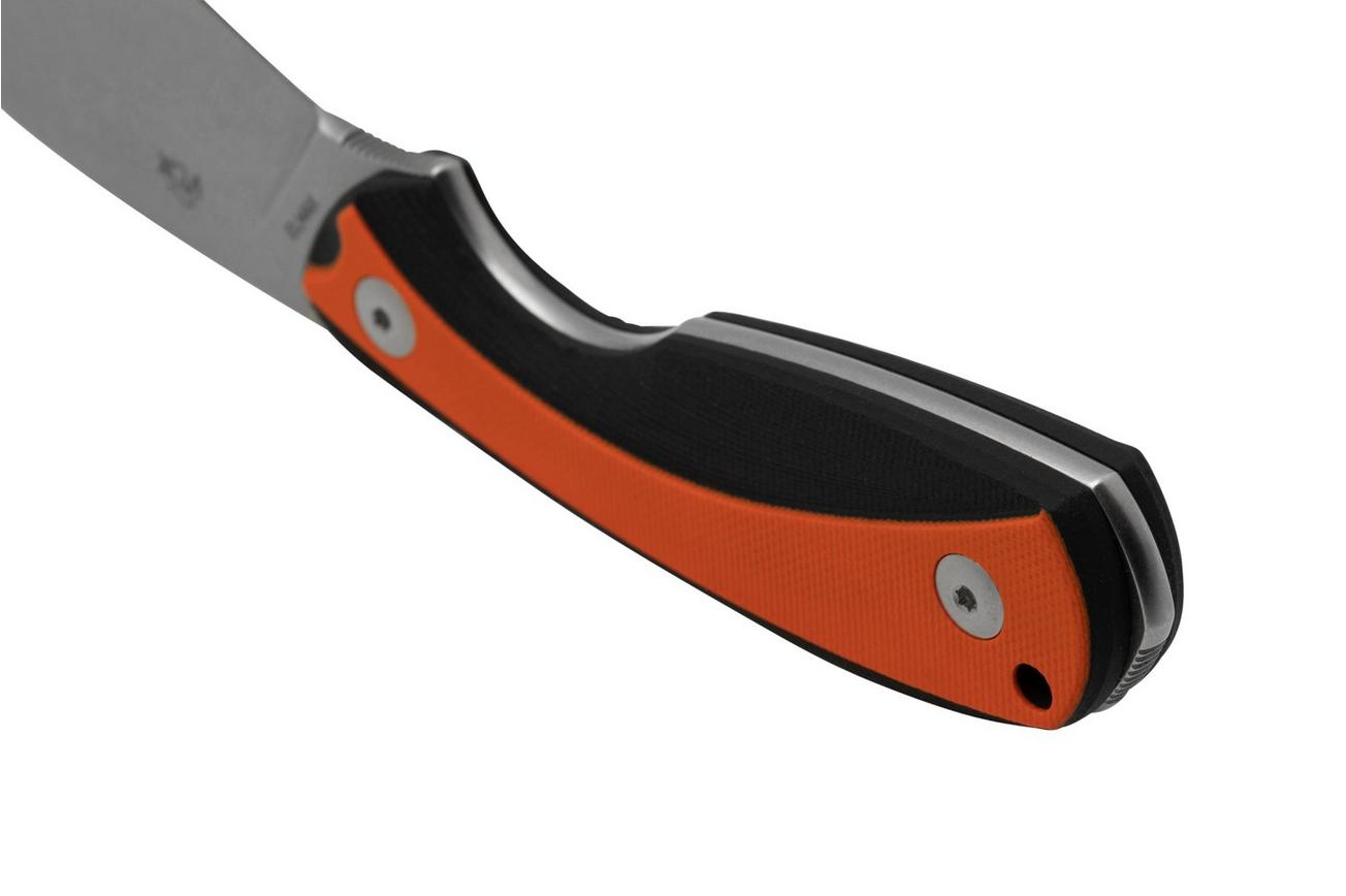 Viper Lille 1, VT4022GBO, Stonewash Elmax, Black & Orange G10 vaststaand mes, Jesper Voxnaes design
