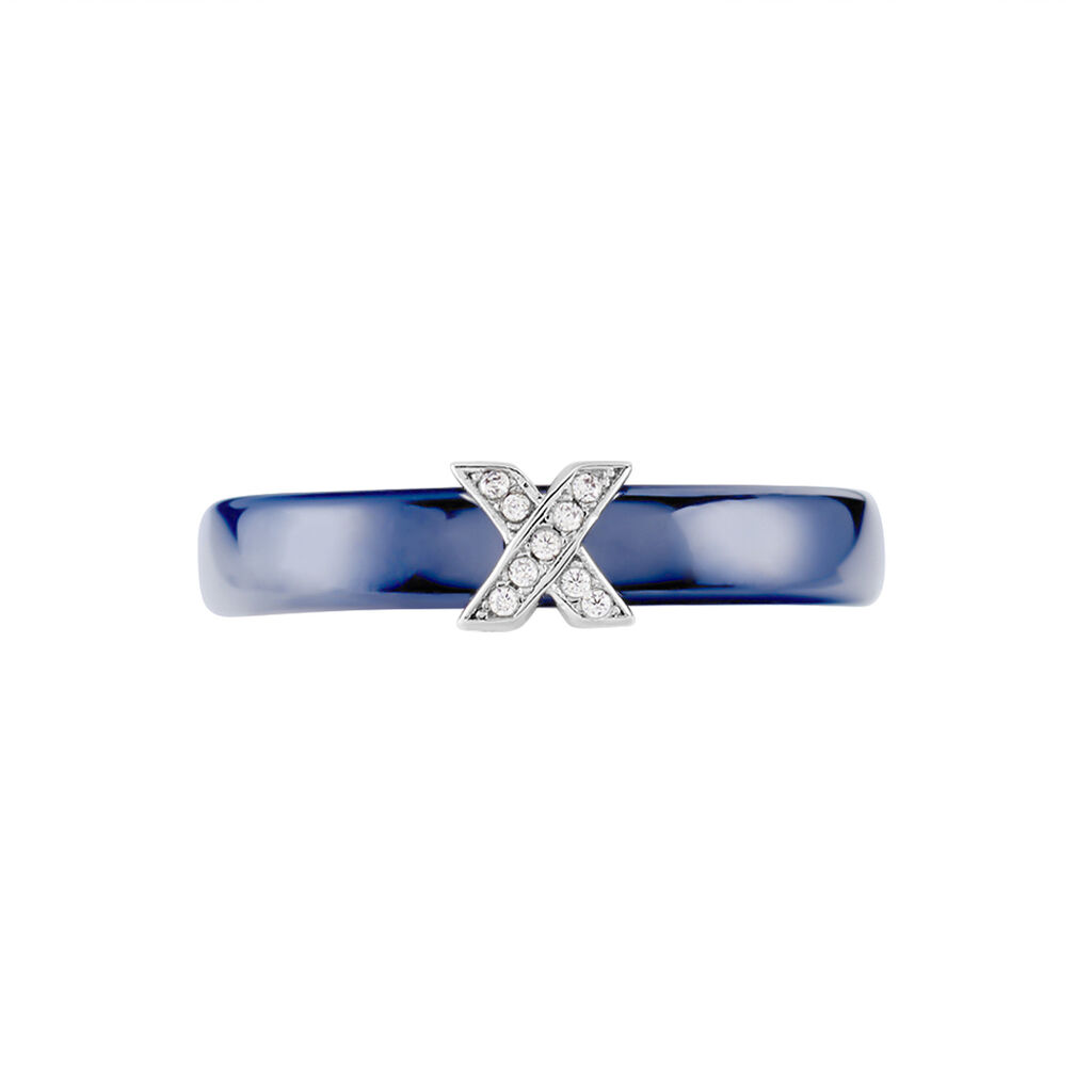 Bague Edwin Argent Blanc Céramique Oxyde