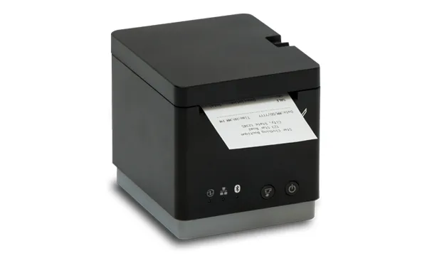Star mC-Print2 MCP21 LB BK E U - Kvitteringsprinter - direkte termisk - Rulle (5,8 cm) - 203 dpi - op til 100 mm/sek. - USB, LAN, Bluetooth, USB vært, Lightning - skærer - sort