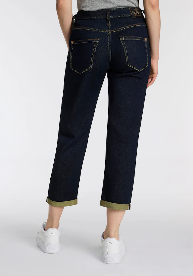 Herrlicher Boyfriend-Jeans »Shyra Tap Denim Comfort« mit Umschlagsaum
