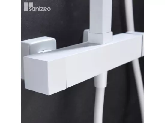 Colonne de Douche anti-calcaire Blanc Mat FIYI BDF016/BL