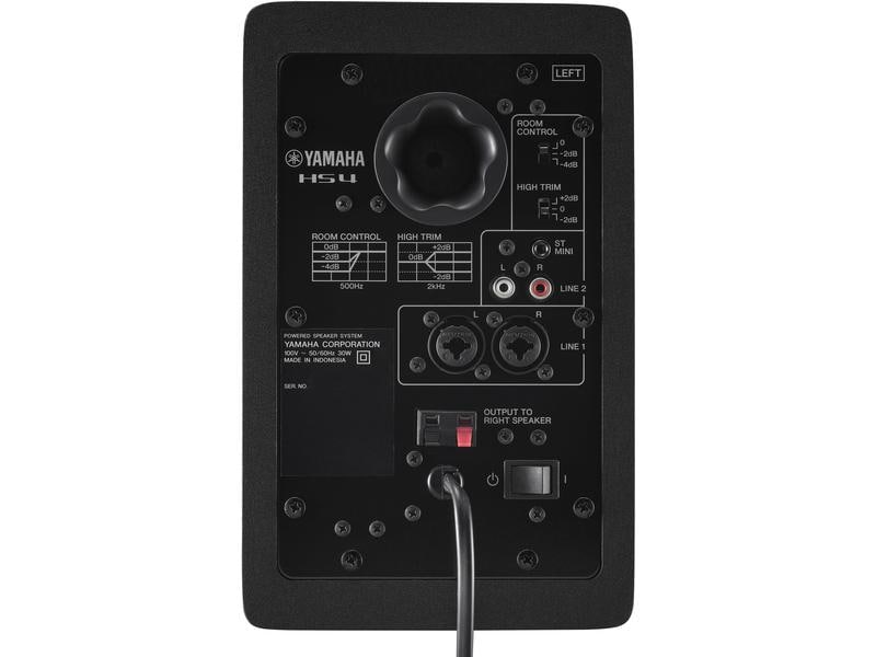 Yamaha Studiomonitore HS4 Schwarz Hochwertige, kompakte Studiomonitore für kompromisslose Kreative