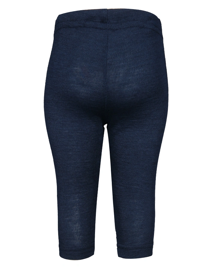 Woll-Leggings BABY mit Seide in marine