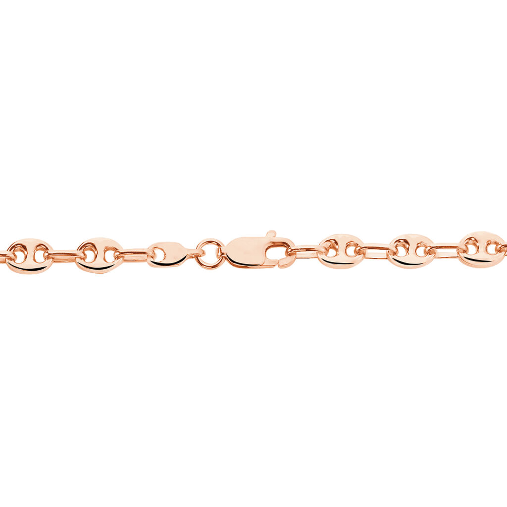 Bracelet Dami Maille Grain De Cafe Or Rose