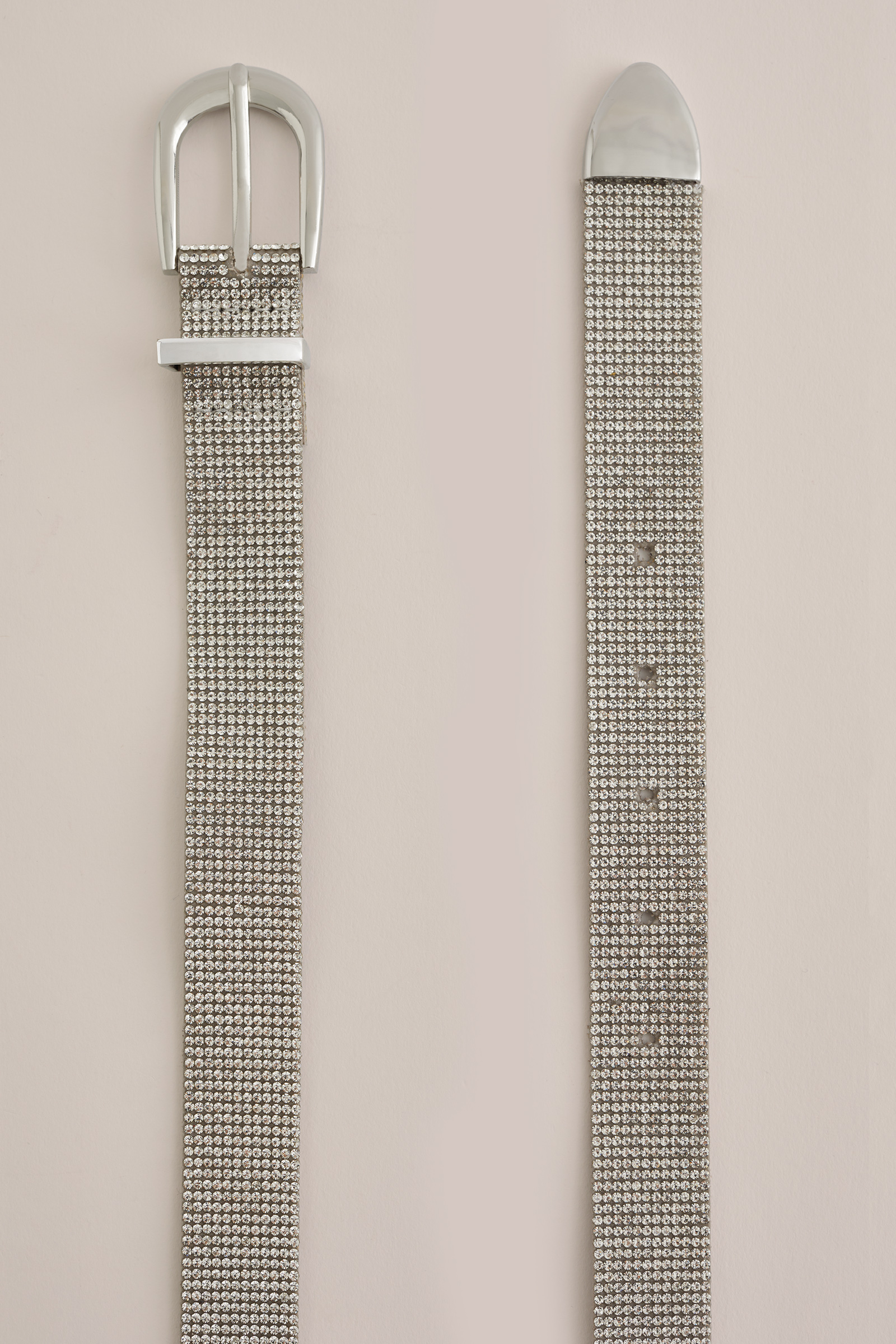 ceintuur met strasstenen WE Fashion Zilver