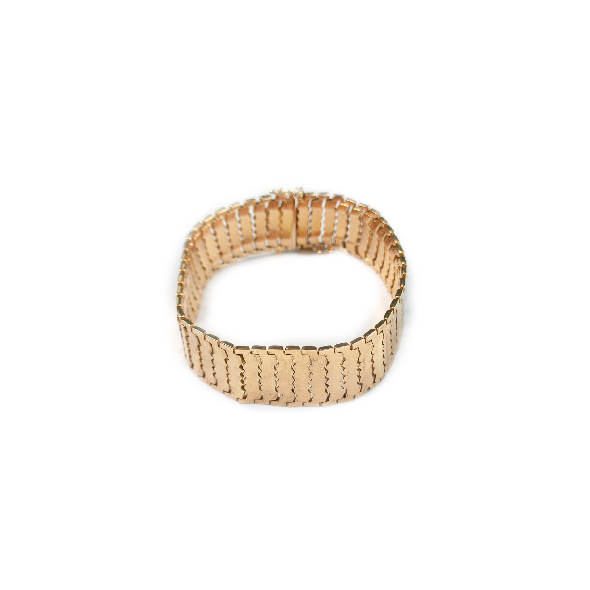 Bracelet d'occasion or 750 jaune maille fantaisie 18.5 cm
