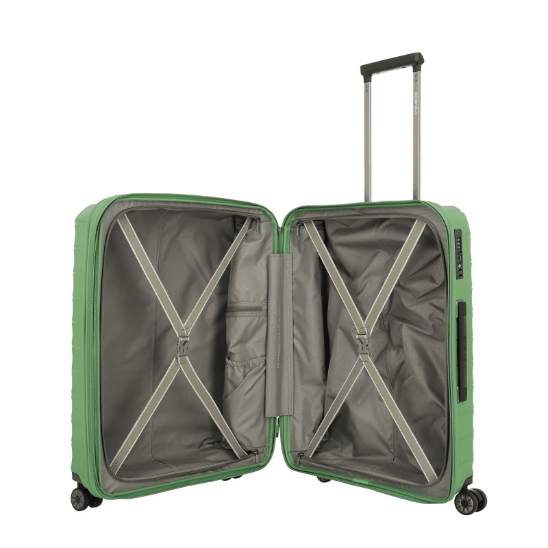 Valise rigide Mooby extensible 66 cm Vert