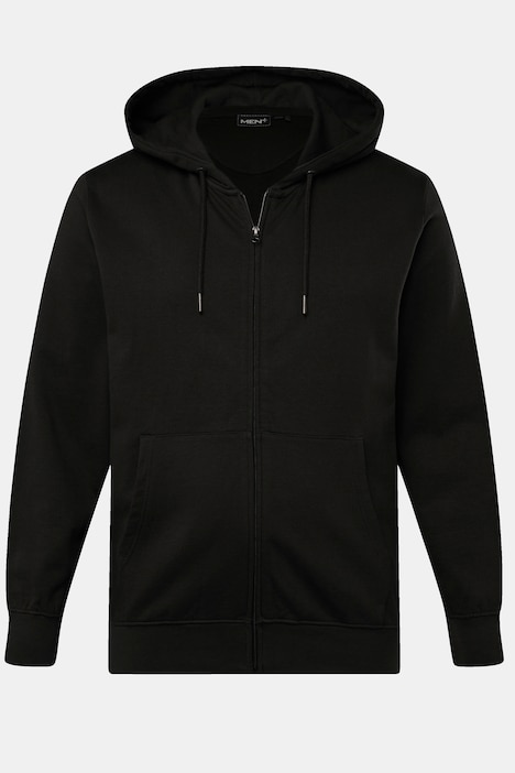 Men+ Hoodiejacke, Kapuze, Kängurutasche, bis 84/86