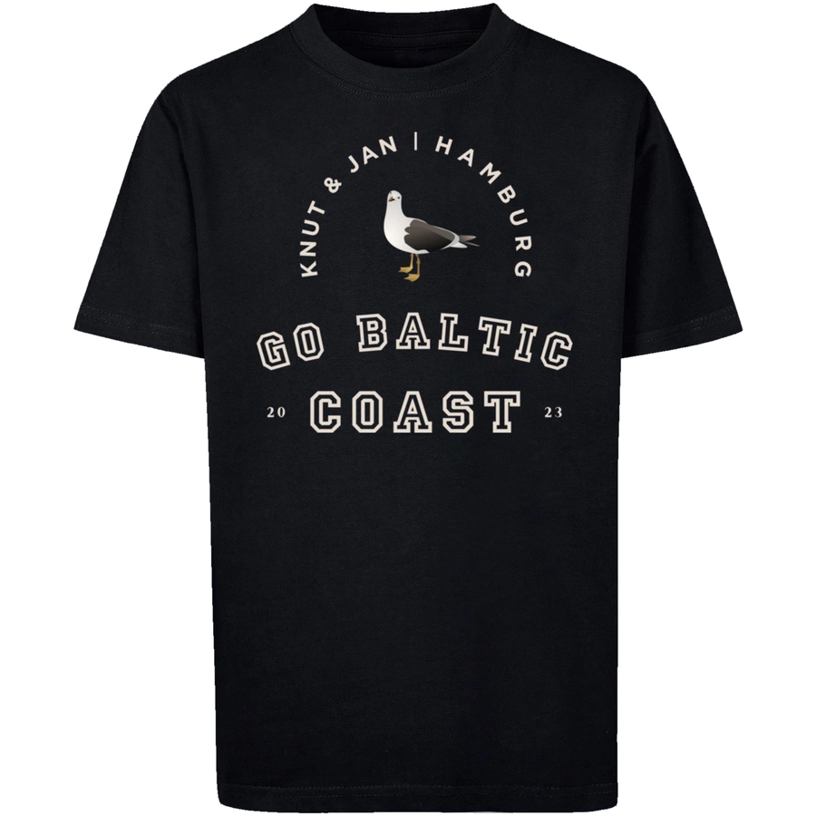 F4NT4STIC T-Shirt Möwe Knut & Jan Hamburg schwarz