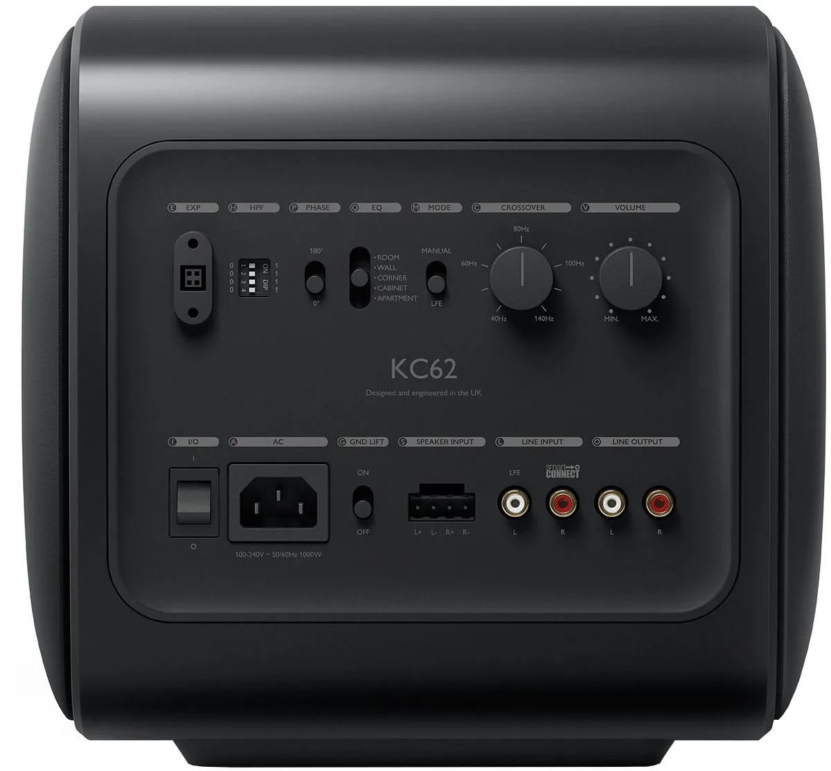 KEF KC 62 Noir mat Caissons de basses
