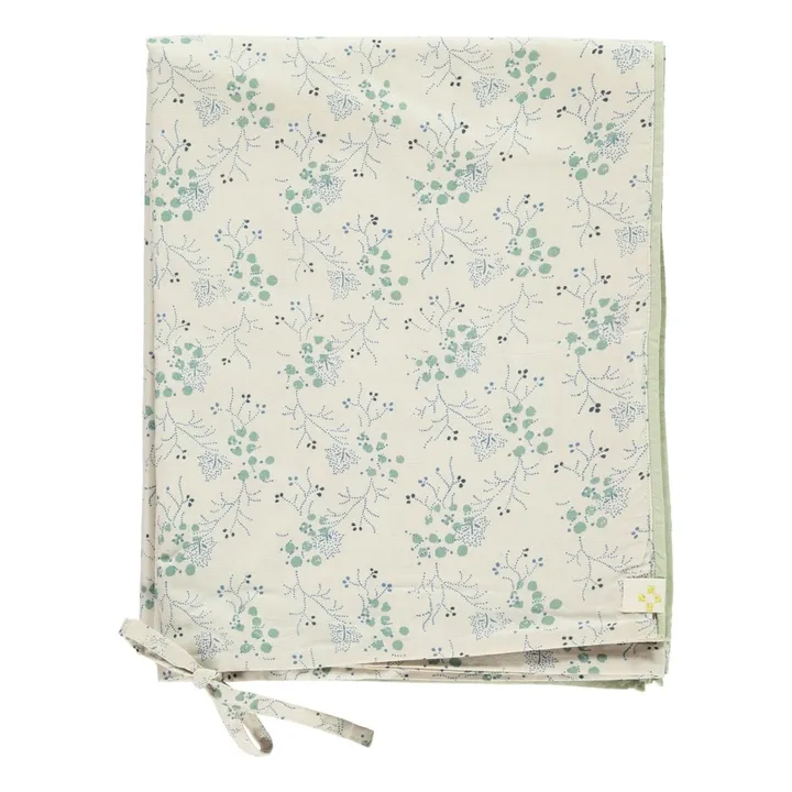 Camomile London Housse de couette Minako Floral en coton | Bleu