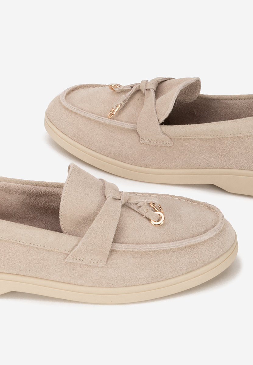 Mocassins en daim beige Ortansa