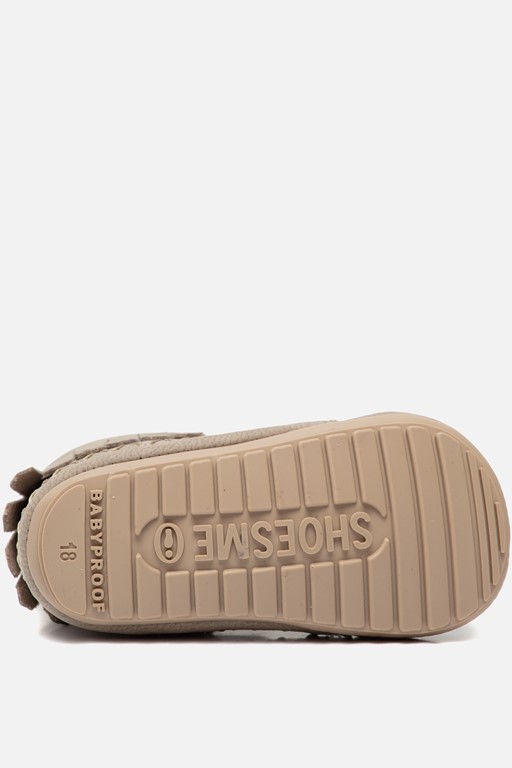 Shoesme Babyschoenen taupe Leer