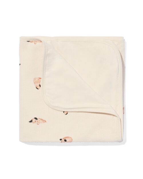 couverture pour berceau 75x100 gaufrée chien