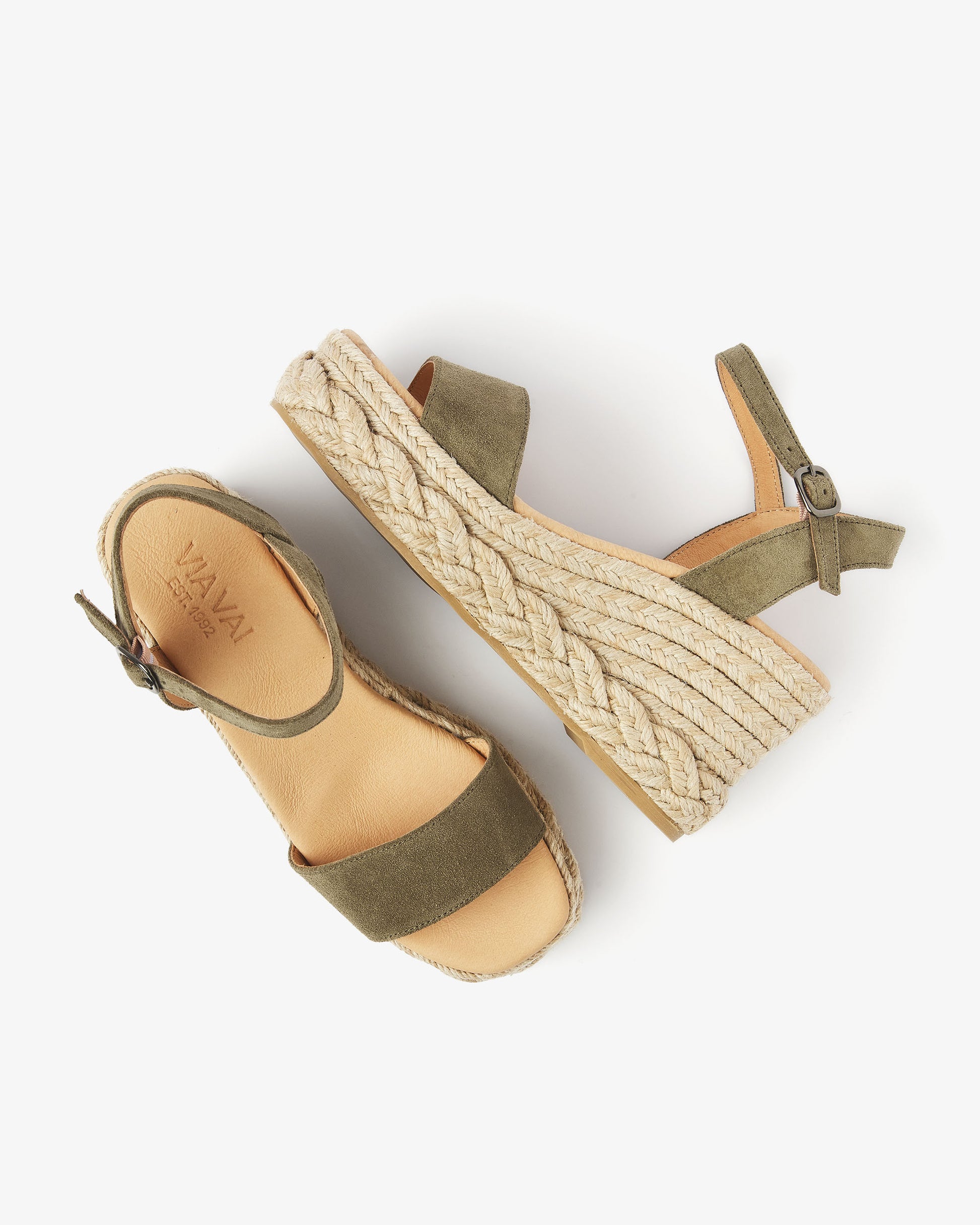 VIA VAI groene espadrilles Capri Neva