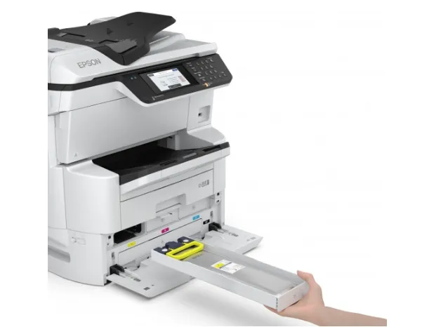 Epson WorkForce Pro WF-C878RDWF - Multifunktionsprinter - farve - blækprinter - A3 (297 x 420 mm) (original) - A3 (medie) - op til 22 spm (kopiering) - op til 24 spm (udskriver) - 335 ark - 33.6 Kbps - Gigabit LAN, Wi-Fi(n), USB 3.0, USB 2.0 vært
