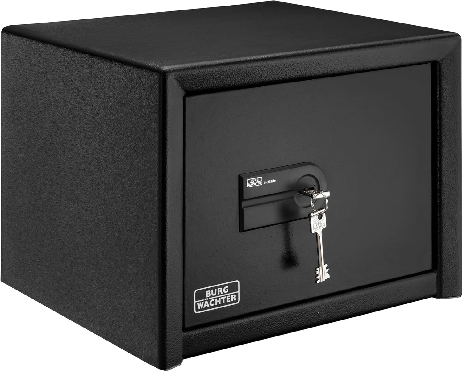 Burg-WÄCHTER Möbeltresor aus Stahl mit Doppelbartschloss, Feuerfest, Innenbeleuchtung und Fachboden, Wand- und Bodenbefestigung, 15,0 l, 44,0 kg, Profi-Safe PRS 510 K, Schwarz