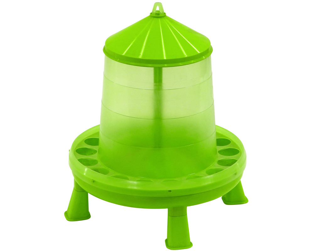 Mangeoire plastique sur pieds poules 12 kg • mangeoire volailles