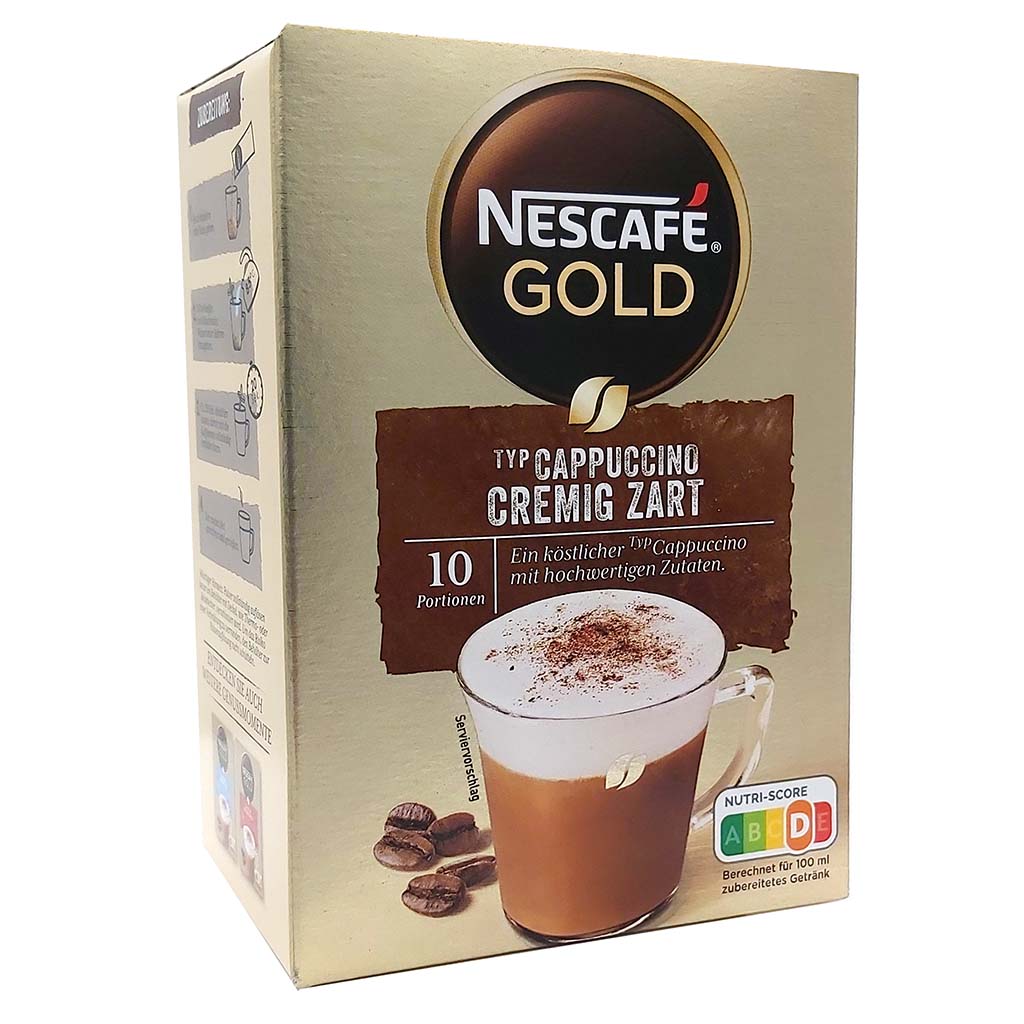 Nescafe Gold Cappuccino cremig zart 10 Portionsbeutel 140g MHD:30.10.25