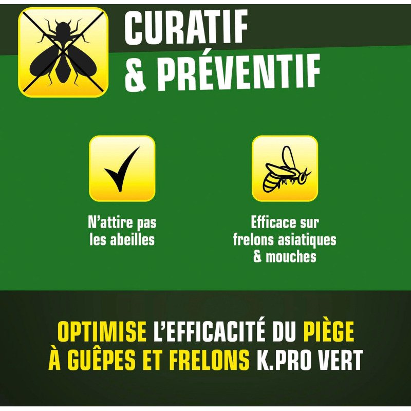 Attractif guêpes et frelons K-Pro vert -  375 g