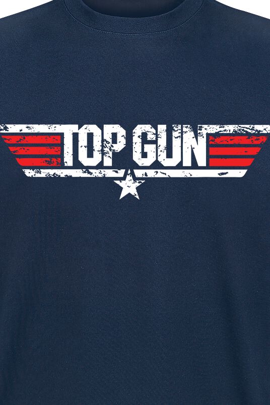 Logo Usé | Top Gun T-Shirt Manches courtes