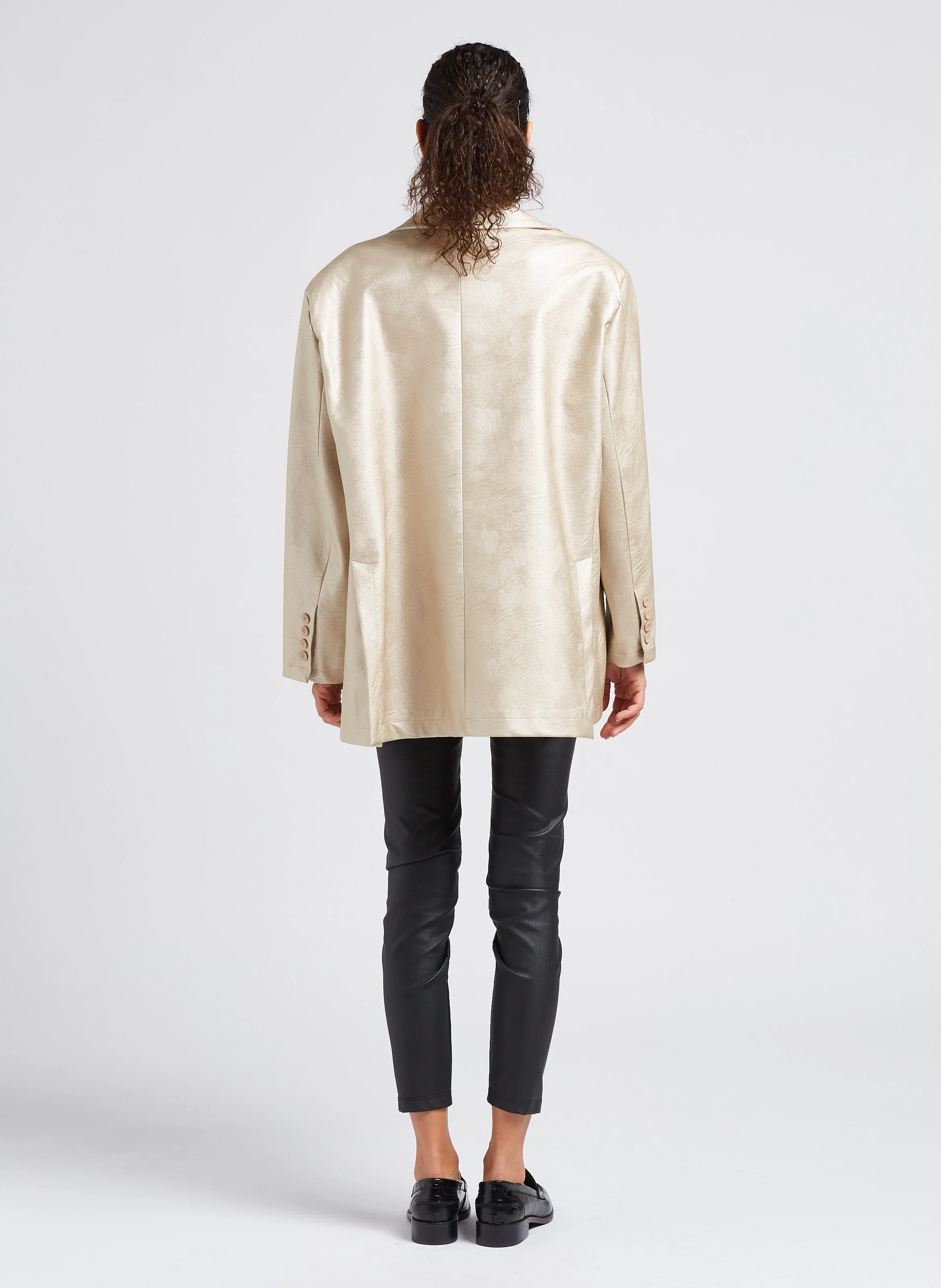 Veste blazer oversize| Beige