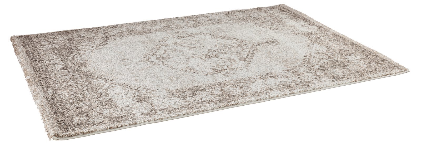 Tabriz gulvteppe 160x230cm Beige/offwhite farget heatset