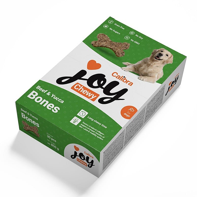 Calibra Joy Dog Chewy Beef & Yucca Bones | 850 gram | 15738.1