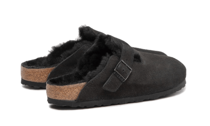 Birkenstock Boston Shearling Suede Black