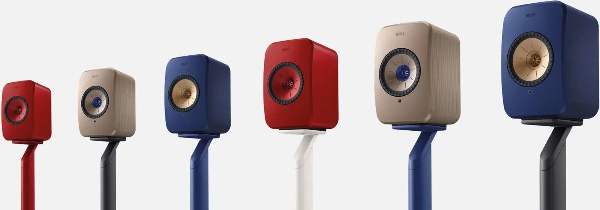 KEF Stand S1 Rouge pour LSX2 Wireless (la paire) Pieds pour enceintes