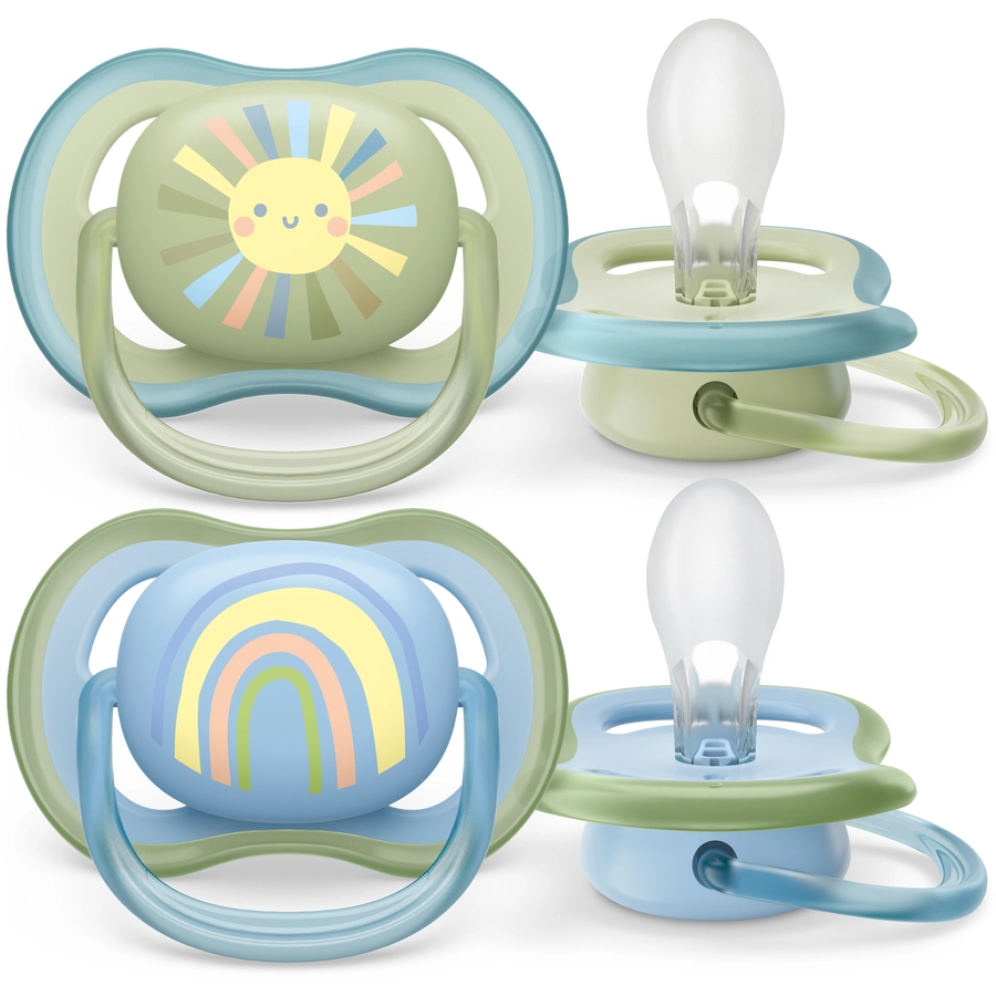 Philips Avent Schnuller ultra air SCF08558 0-6 Monate 4 Stück grünblau