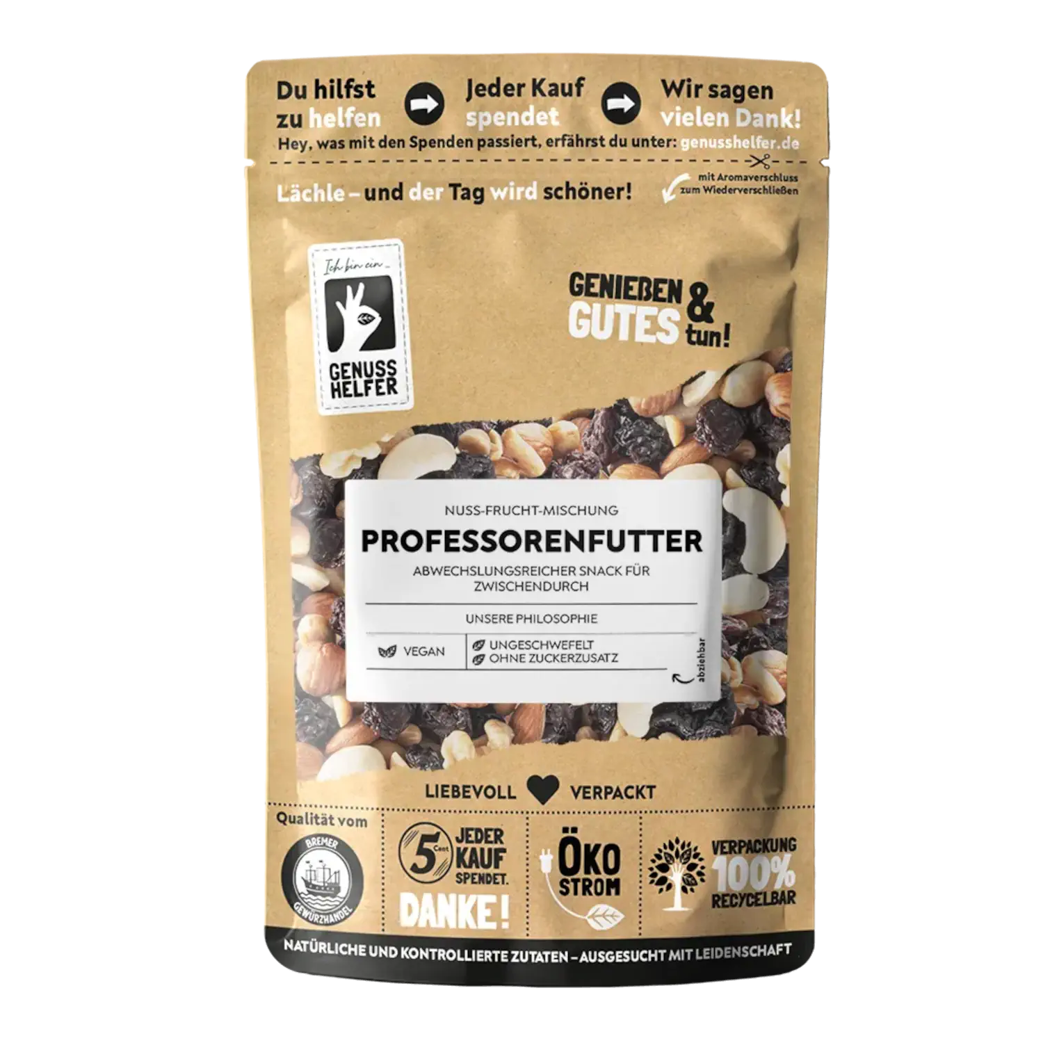 Nuss-Frucht-Mischung Professorenfutter, 3er Pack
