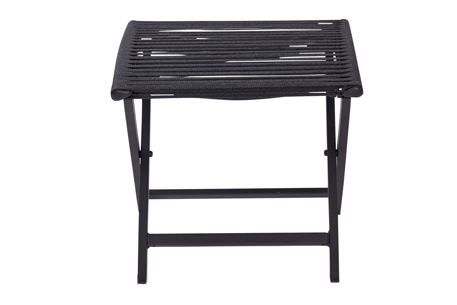 Garden FLAIR Fußhocker Outdoor LEIF schwarz /Rope