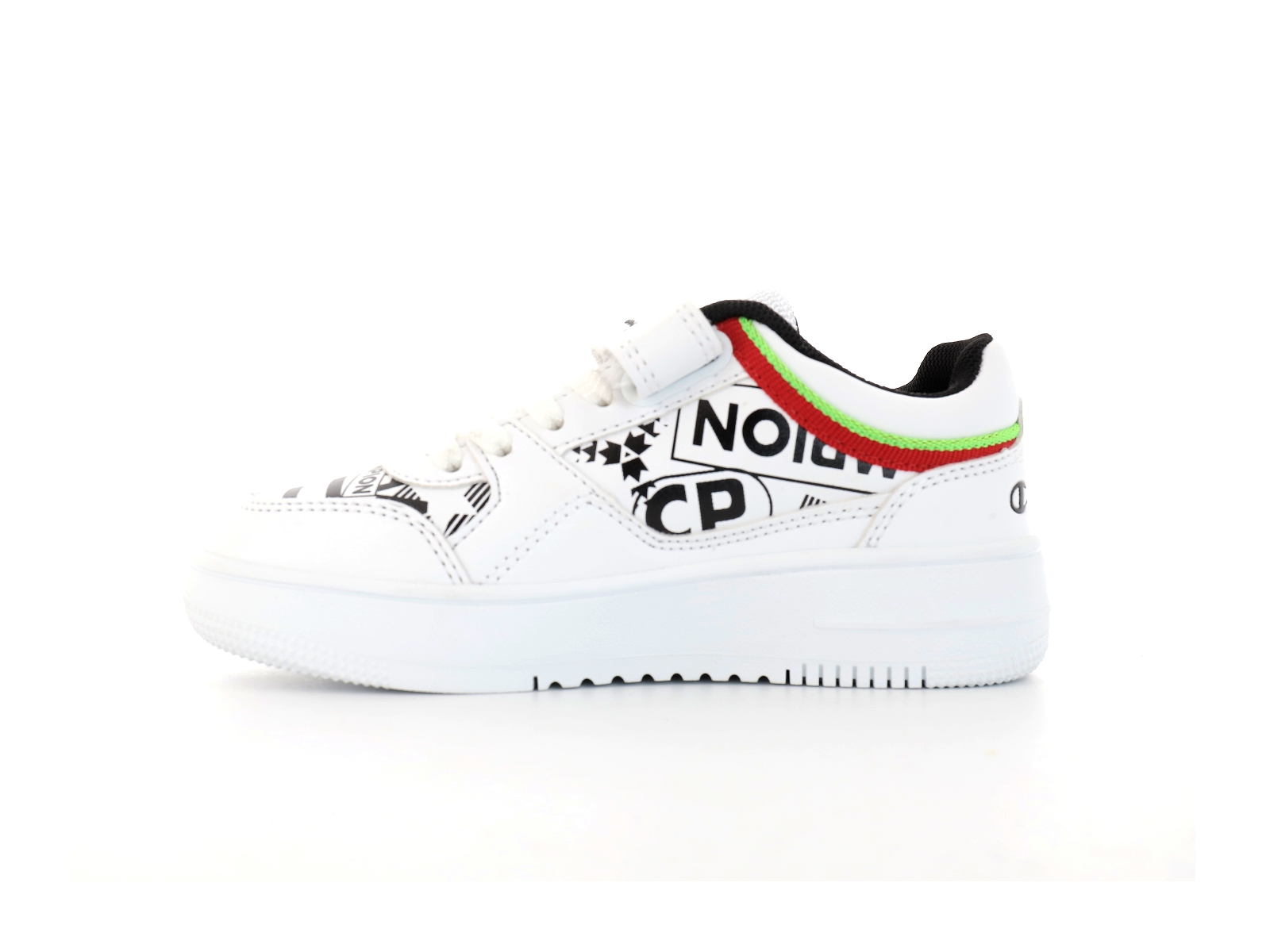 Champion-REBOUND GRAPHIC LOW B PS Synthétique Blanc multi