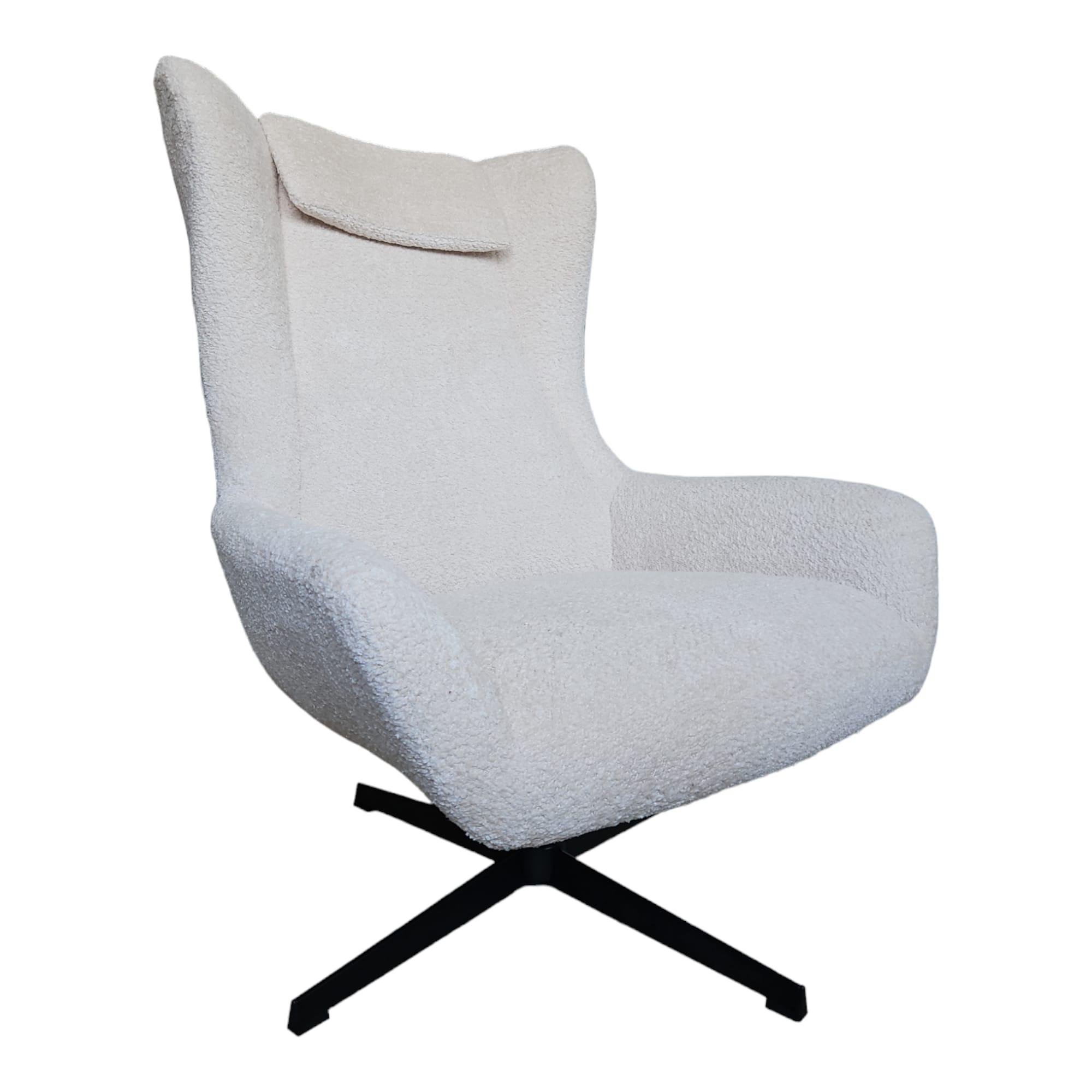 Interieurdirekt draaifeuteuil Carla bouclé beige