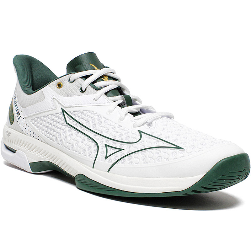 Mizuno Wave Exceed Tour 5 blanche et verte