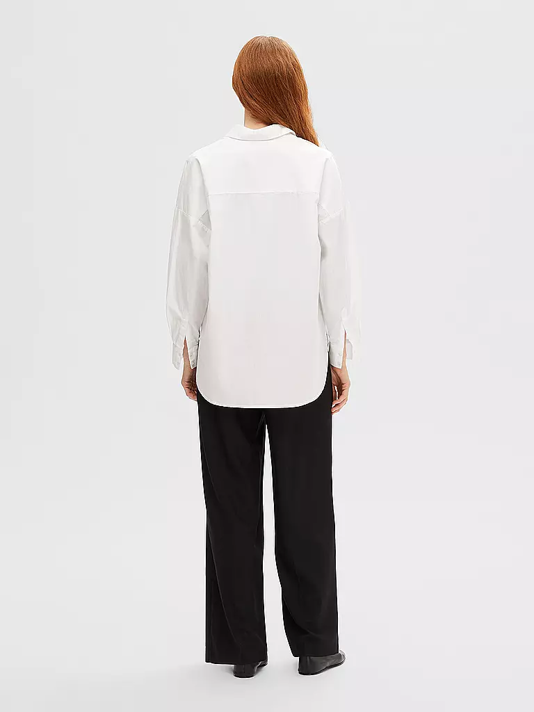 SELECTED FEMME Hemdbluse SLFDINA-SANNI weiss