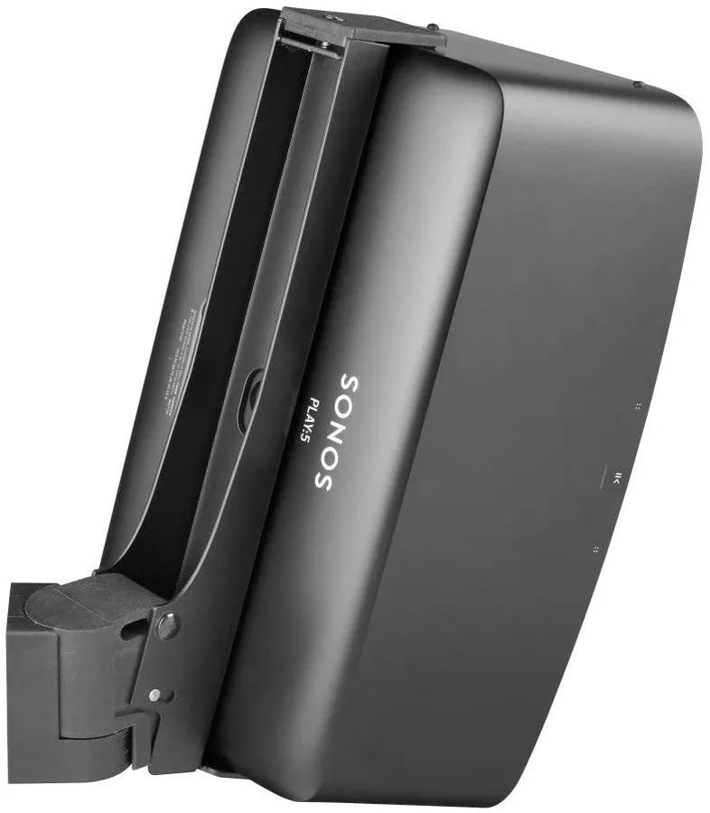 Support mural vertical Cavus noir pour Sonos Five / Play:5 Supports pour enceintes