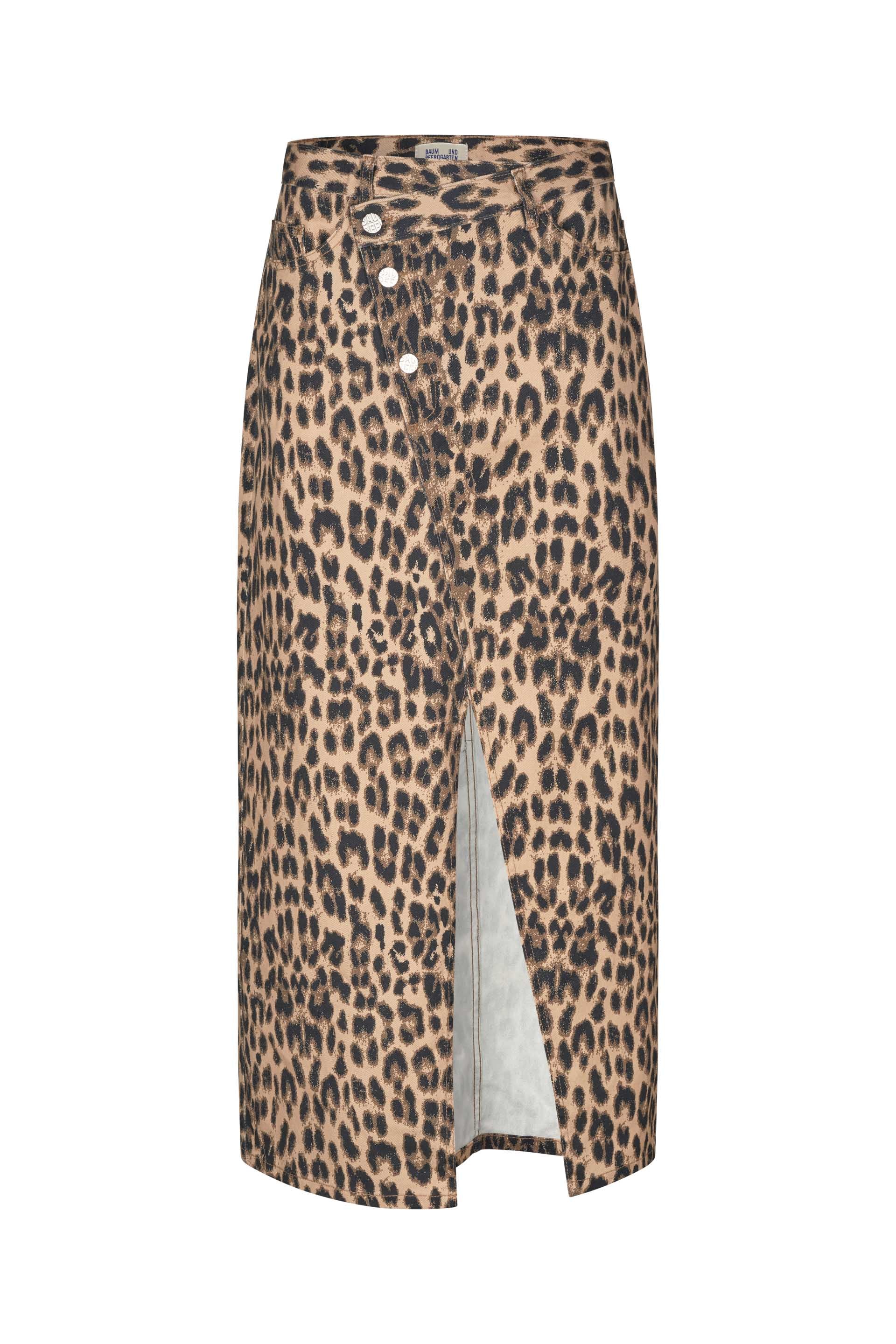 Baum und Pferdgarten  Sigge denimnederdel - Brown Baum Leopard