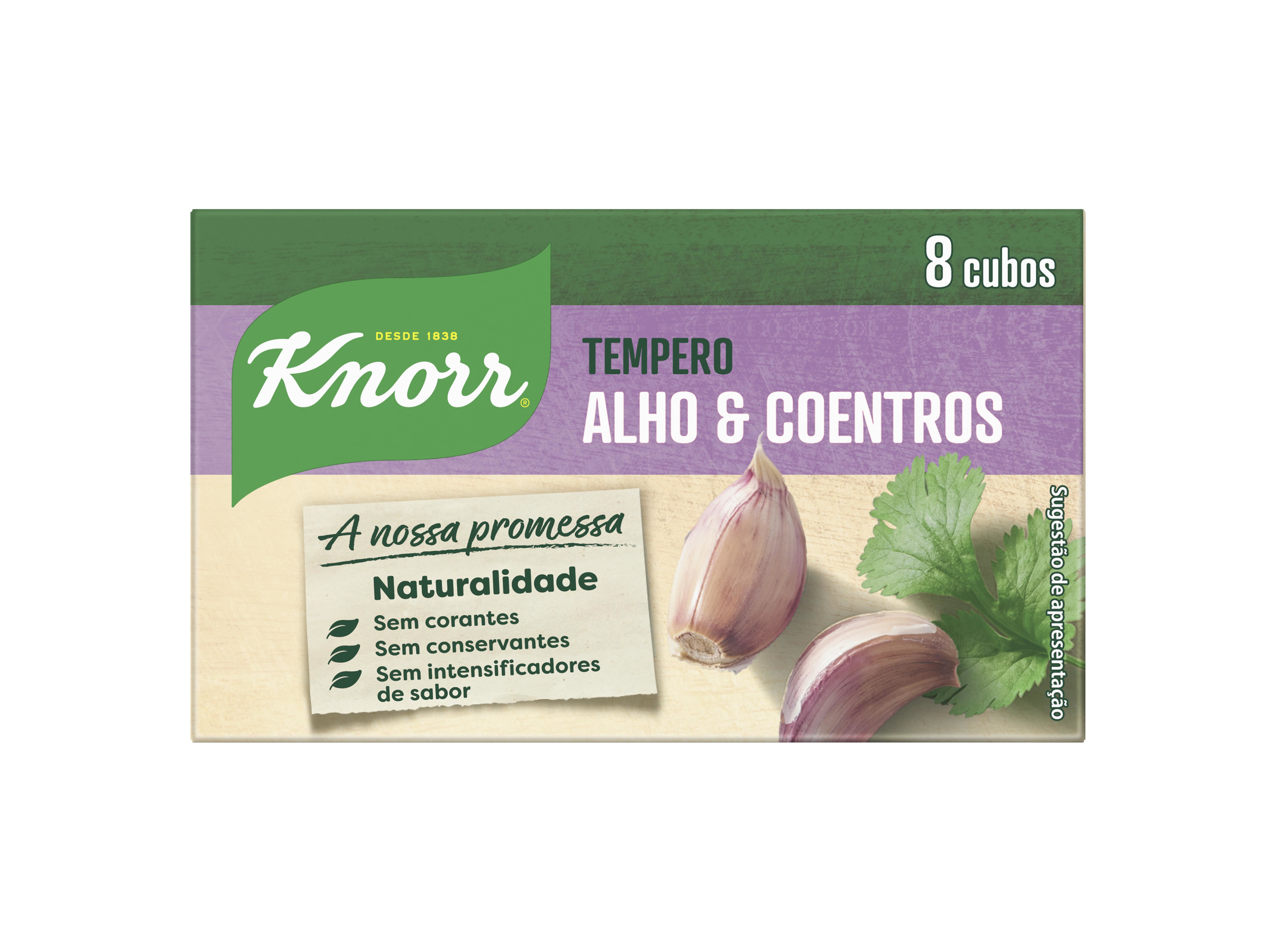 TEMPEROS KNORR ALHO E COENTROS 8CUBOS 72G
