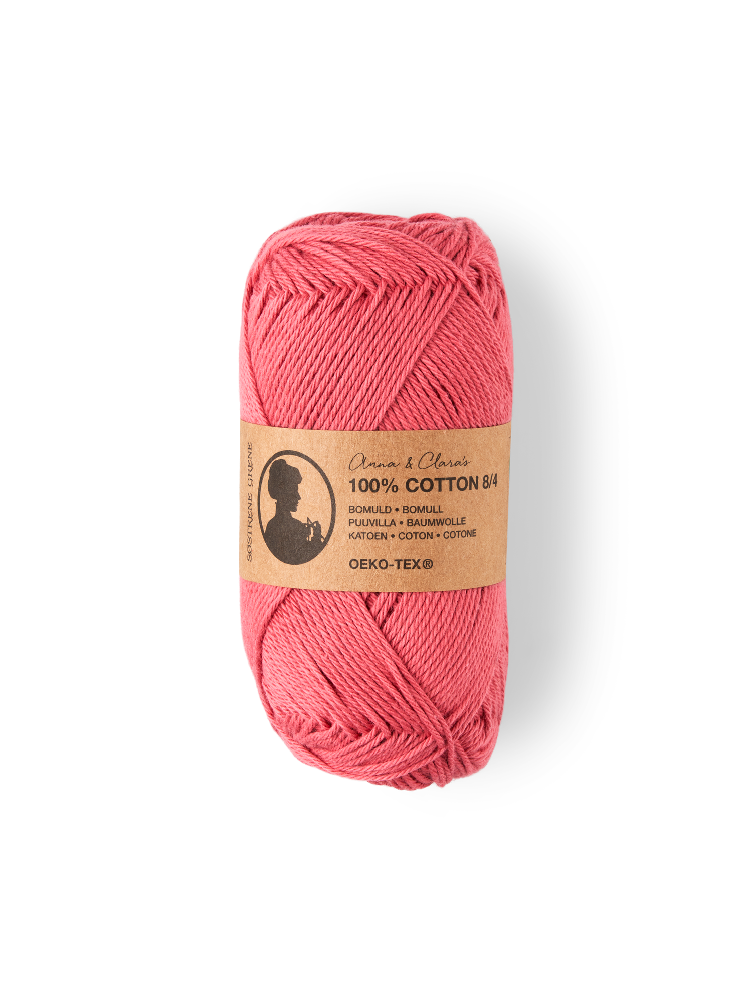 Garn 8/4 | Bomuld. 50 g = 160 m. | Cherry Red
